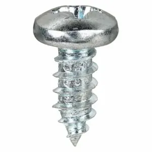 GRAINGER SMPPI0-600870-100P Sheet Metal Screw, #6 Size, 7/8 Inch Length, Steel, Zinc Plated, Pan, Phillips | CQ4MJY 1LY48