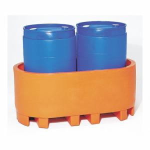 GRAINGER SP-255 ORANGE Trommel-Auffangbehälter, 55 Gallonen Fassungsvermögen, 1800 Pfund Tragkraft, Orange | CQ4ZLD 8AAU7