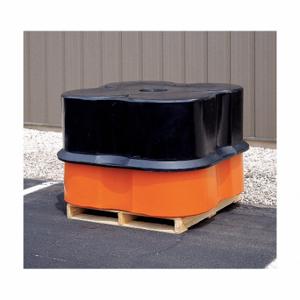 GRAINGER SP455 BLACK Drum Spill Container, 55 Gal Spill Capacity, 3600 Lb Load Capacity, Black | CQ4ZLE 8ZCR5