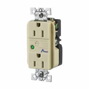 GRAINGER SP52IA Receptacle, Duplex, 5-15R, 125V AC, 15 A, 2 Poles, Ivory, Screw Terminals | CQ2GAX 52HE21