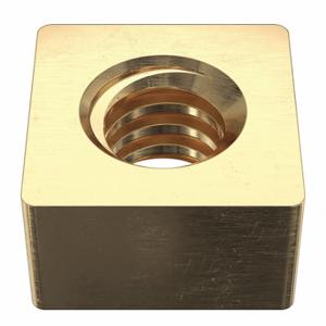 GRAINGER SQNTBSL1210 Square Nut, 1/2-10 Thread Size, Brass, 1/2 Inch Ht, 7/8 Inch Width, Small Pack | CQ6AWW 33P134