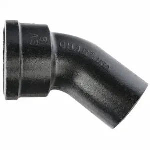 GRAINGER SVF04B40 Bend Iron, 4 Inch x 4 Inch Fitting Pipe Size, 10 Inch Overall Length | CQ2YAY 60WY80