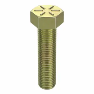 GRAINGER TAPG8ZY3824112 Hex Head Cap Screw, Steel, Grade 8, Zinc Yellow, 3/8 24, Fine, 1 1/2 Inch Length | CQ6XMJ 30Z765