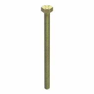 GRAINGER TAPG8ZY14284 Hex Head Cap Screw, Steel, Grade 8, Zinc Yellow, 1/4 28, Fine, 4 Inch Length | CQ6XLY 30Z742