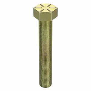 GRAINGER TAPG8ZY3416412 Hex Head Cap Screw, Steel, Grade 8, Zinc Yellow, 3/4 16, Fine, 4 1/2 Inch Length | CQ6XMC 30Z816