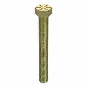 GRAINGER TAPG8ZY3824212 Hex Head Cap Screw, Steel, Grade 8, Zinc Yellow, 3/8 24, Fine, 2 1/2 Inch Length | CQ6XMK 30Z768