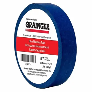 GRAINGER TC27-1.5 X 60YD Painter Tape, 1 1/2 x 60 yd., 5.7 mil Thickness, Rubber Adhesive | CJ3VXG 497C33