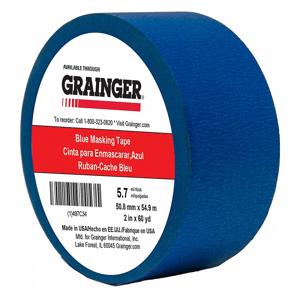 GRAINGER TC27-2 X 60YD Painter Tape, 2 x 60 yd., 5.7 mil Thickness, Rubber Adhesive | CJ3VYN 497C34