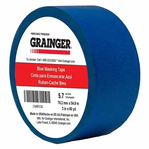 GRAINGER TC27-3 X 60YD Painter Tape, 3 x 60 yd., 5.7 mil Thickness, Rubber Adhesive | CJ3VXC 497C35