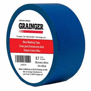 GRAINGER TC27-6 X 60YD Painter Tape, 6 x 60 yd., 5.7 mil Thickness, Rubber Adhesive | CJ3VWB 497C37