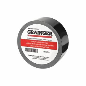 GRAINGER TC600-Black Duct Tape, Std Duty, 3 3/4 Inch X 33 Yd, Black, Continuous Roll | CP9DWX 49Z332