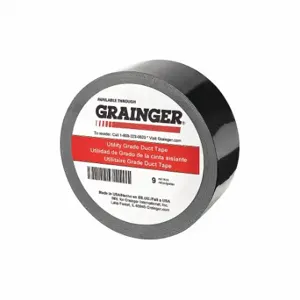 GRAINGER TC600-Black Duct Tape, Std Duty, 1 7/8 Inch X 33 Yd, Black, Continuous Roll | CP9DWQ 49Z330