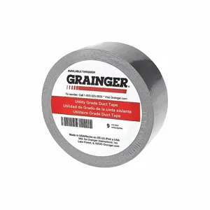 GRAINGER TC600-Silver Duct Tape, Std Duty, 2 13/16 Inch X 33 Yd, Silver, Continuous Roll | CP9DWV 49Z327