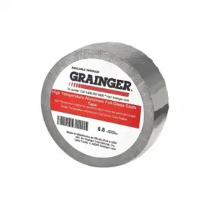 GRAINGER TC955 Foil Tape, TC955, 3/4 Inch x 36 yd, 4 mil Thick, Aluminum, Silicone, Up to 500 Deg F | CP9QPK 49Z338