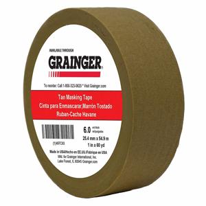 GRAINGER TC97-1 X 60YD druckempfindliches Papierband, Gummi, 5.7 mm Dicke, 1 Zoll Breite, 180 Fuß Länge | CJ3BKL 497C93