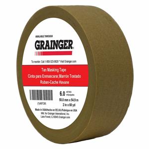GRAINGER TC97-2 X 60YD druckempfindliches Papierband, Gummi, 5.7 mm Dicke, 2 Zoll Breite, 180 Fuß Länge | CJ3BKQ 497C95