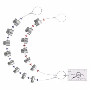 GRAINGER TH-COM-L Thread Identifier, 26 Inch Length, Steel Zinc Plated, Steel Zinc Plated Type | CG9UKJ 52CC96