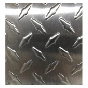 GRAINGER Treadtex 304#4-26Gx48x120 Silver Stainless Steel Sheet, 4 Ft X 10 Ft Size, 0.017 Inch Thick, Textured Finish, B92 | CQ4TZZ 783Z32