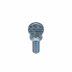 GRAINGER TSFI-100050S0-025P Thumb Screw, 10-32 Thread Size, Type S, 1/2 Inch Length, Steel, 25PK | CG9VRE 4FAE1