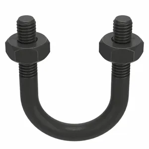 GRAINGER U17242.037.0075 U Bolt Black Oxide 3/8-16 Pipe 3/4 Inch, 10PK | AG3BBD 32TH65