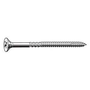 GRAINGER U30000.021.0250 Multi-Material Screw Flat #12 2-1/2 Inch, 200PK | AG2GFY 31JH48