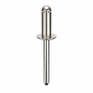 GRAINGER U34121.025.0086 Blind Rivet 1/4 Inch X 0.625 Inch Dome, 100PK | AG2WME 32MK85