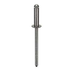 GRAINGER U34130.012.0045 Blind Rivet, 1/8 Rivet Diameter, 0.462 Length, Dome, 500PK | AG2WNJ 32ML17