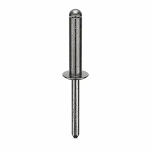 GRAINGER U34130.025.0814 Blind Rivet 1/4 Inch 1.125 Inch Dome, 100PK | AG2WPL 32ML42