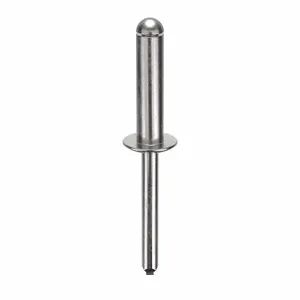 GRAINGER U34142.025.0812 Blind Rivet 1/4 Inch 10 Inch Dome, 100PK | AG2WRW 32MM06