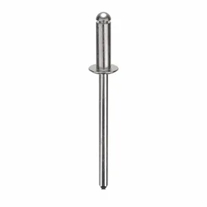 GRAINGER U34185.012.4143 Blind Rivet, 1/8 Rivet Diameter, 0.390 Length, Dome, 500PK | AG2WZF 32MP26