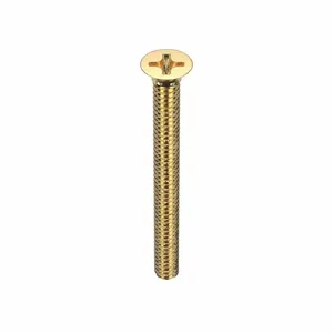 GRAINGER U48300.019.0200 Machine Screw Flat Steel 10-24 X 2 Length, 50PK | AH3EMF 31JU59