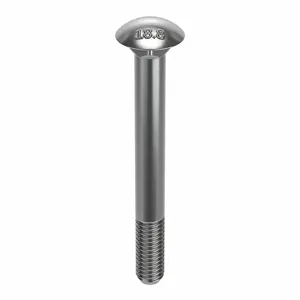 FABORY B51500.037.0300 Carriage Bolt, 3/8-16 Thread Size, 18-8 Grade, 3/8 Inch Drill Size, 250PK | CG7MBA 164X43