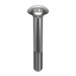 GRAINGER U51500.050.0400 Carriage Bolt Square 18-8 1/2-13 X 4 Inch, 10PK | AG2FKW 31JC16