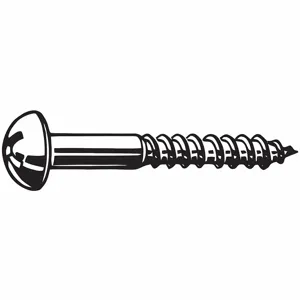 GRAINGER U25711.013.0050 Wood Screw Round #6 1/2 Inch Steel Phillips, 100PK | AG2FYJ 31JF65