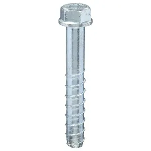 GRAINGER U70520.050.0500 Screw Anchor Zinc 1/2 X 5 Length, 25PK | AG2FLB 31JC21