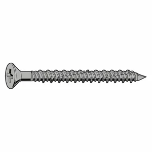 FABORY B70555.025.0400 Concrete/Masonry Screw, 410 Grade, Stainless Steel Anchor, 1/4 Inch Anchor Dia., 600PK | CG7PKF 163X20