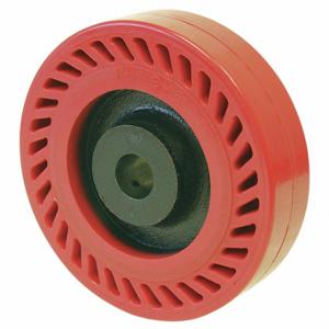 GRAINGER UOR-1030-12 Shock-Absorbing Polyurethane Tread On Iron Core Wheel, 10 Inch Wheel Dia, Red | CQ3VMQ 29XV08