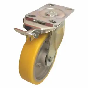 GRAINGER US_LH-GTH 200K-16-RI05.16 Standard Plate Caster, 8 Inch Dia, 9 1/4 Inch Height | CQ6YJX 490W24