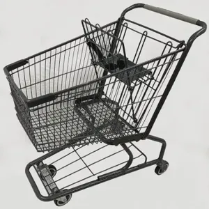 GRAINGER WMP-090L-EC Wire Shopping Cart, 300 lb Load Capacity, Steel | CQ4MNE 55KE09