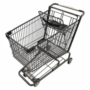 GRAINGER WMP-152L-EC Wire Shopping Cart, 400 lb Load Capacity, Steel | CQ4MNG 55KE10