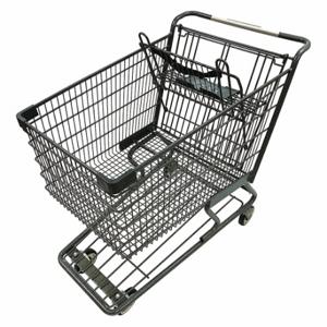 GRAINGER WMP-180L-EC Wire Shopping Cart, 500 lb Load Capacity, Steel | CQ4MNH 55KE11