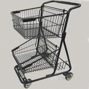 GRAINGER WMP-TT073-BK Wire Shopping Cart, 300 lb Load Capacity, Steel, 28 Inch Overall Length | CQ4MNF 55KE12