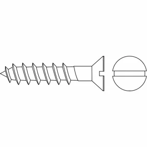 GRAINGER WSFI0-600620-100P Wood Screw, #6 Size, 5/8 Inch Length, Carbon Steel, 100PK | CG9VWB 2DE39