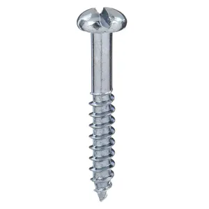 GRAINGER WSRI0-700500-100P Wood Screw, #7 Size, 1/2 Inch Length, Carbon Steel, 100PK | CG9VWC 1KU84