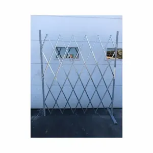 GRAINGER XLECO 665 Folding Gate, Portable Single, Gray, Powder Coated, 6 to 7 ft Opening Wide | CQ7DPJ 54XU28