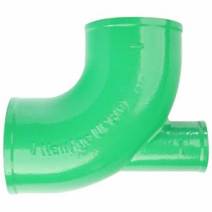 GRAINGER ZFB220238 90 Deg Bend with Side Opening, Cast Iron, 4 Inch x 4 Inch x 2 Inch Fitting Pipe Size | CQ2YDF 60XA55