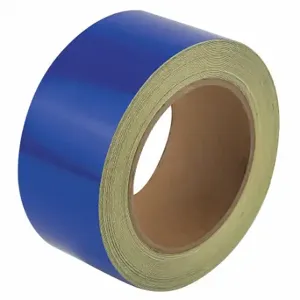 GRAINGER ZRF2X50BL Floor Marking Tape, Reflective, Solid, Blue, 2 Inch x 50 ft, 5.5 mil Tape Thick | CP9PRX 452C56