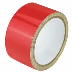 GRAINGER ZRF2X5RD Floor Marking Tape, Reflective, Solid, Red, 2 Inch x 15 ft, 5.5 mil Tape Thick | CP9PTJ 452A89