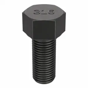 GRAINGER ZS61612C64 Hex Head Cap Screw, Stainless Steel, 316, Black Oxide, 1/2 13, Coarse, 4 Inch Length | CQ6XPP 420N80