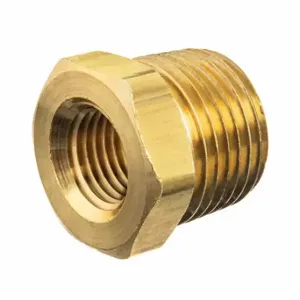 GRAINGER ZUSA-PF-10233 Hex Bushing, Brass, 1 1/4 Inch X 3/8 Inch Fitting Pipe Size | CQ7GMU 60VN94